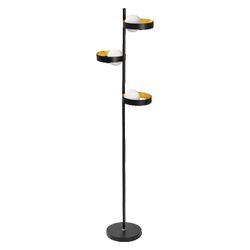 OSRAM 4099854440465 LUMINARIA DE PIE DECOR MEMPHIS NEGRO DORADO 3xG9