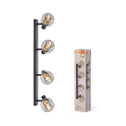 OSRAM 4099854472152 LUMINARIA DECOR SPOT FIREFLY 4x2.8W 827 E14 NEGRO