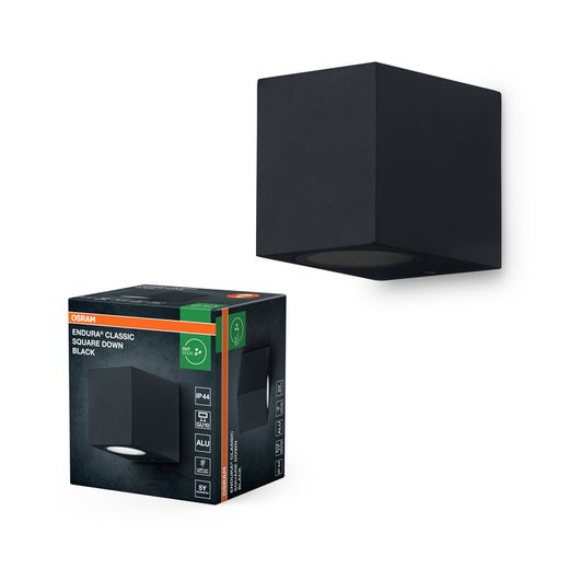 OSRAM 4099854447587 LUMINARIA EXTERIOR ENDURA CLASSIC SQUARE DOWN NEGRO GU10