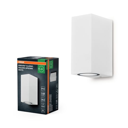 OSRAM  4099854447846 LUMINARIA EXTERIOR ENDURA CLASSIC SQUARE UPDOWN BLANCO GU10 ip44