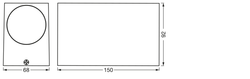 OSRAM 4099854447723 LUMINARIA EXTERIOR ENDURA CLASSIC SQUARE UPDOWN NEGRO GU10