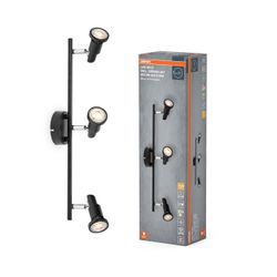 OSRAM LUMINARIA LED SPOT 3x3.4W 927 GU10 NEGRO