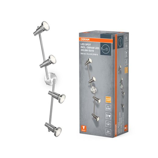 OSRAM 4099854473586 LUMINARIA LED SPOT 4x2,6W 230V GU10