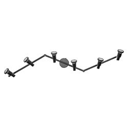 OSRAM 4099854474514 LUMINARIA LED SPOT 6x3.4W 927 GU10 NEGRO