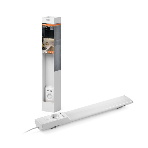 OSRAM LUMINARIA LINEAR FLAT SOCKET USB 540mm 10W 4000K