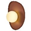 OSRAM LUMINARIA PARED DECOR CLAY NEST 1xG9 MARRÓN