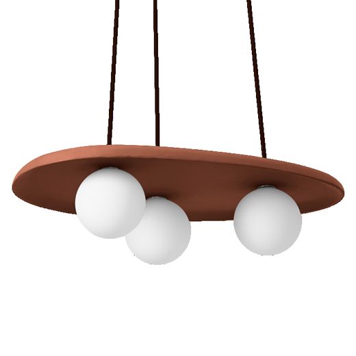 OSRAM LUMINARIA SUSPENDIDA DECOR CLAY NEST 3xG9 MARRÓN