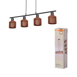 OSRAM LUMINARIA SUSPENDIDA DECOR CLAY WINDOWS LN 4xE27