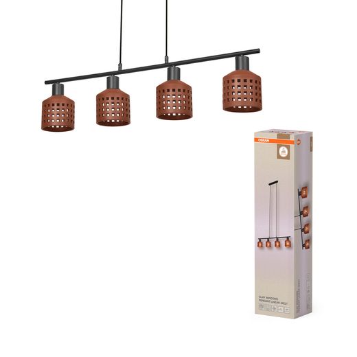 OSRAM LUMINARIA SUSPENDIDA DECOR CLAY WINDOWS LN 4xE27