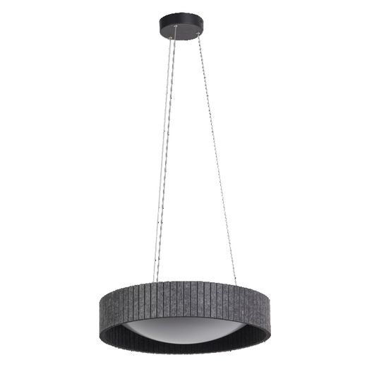 OSRAM LUMINARIA SUSPENDIDA DECOR FELT CYLINDER 28W 830 GRIS OSCURO