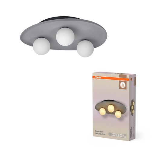 OSRAM LUMINARIA TECHO DECOR CONCRETE NEST 3xG9 GRIS