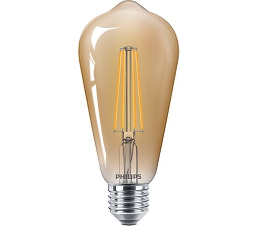 philips 81435200 cla ampoule led d 8-50w st64 e27 822 lampe dorée