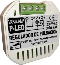 Reg. Pulserende førte dæmpbare. Hovedfase. 500w max. (r) (bruges til reg. 12v transformere fra 220v input)