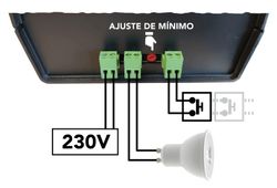 RÉGULATEUR MULTI-GRADATEUR UNIVERSEL 900 A BOUTONS 230V 900W MAX.