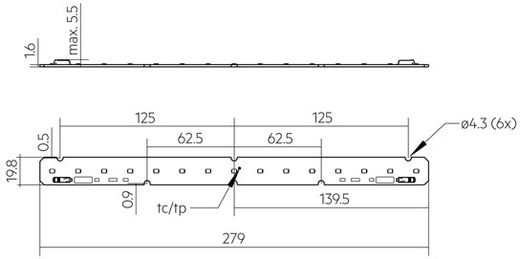 Tridonic 28005434 LLE 20x280mm 1250lm 840 HV SNC4