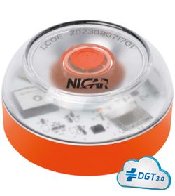 Baliza de emergencia V16 geolocalizada y conectada con la DGT 3.0