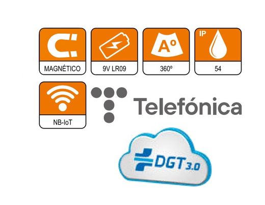 Baliza de emergencia V16 geolocalizada y conectada con la DGT 3.0